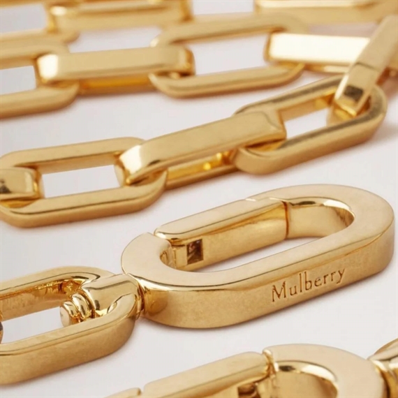 Mulberry Softie Chain Crossbody Strap Gold 